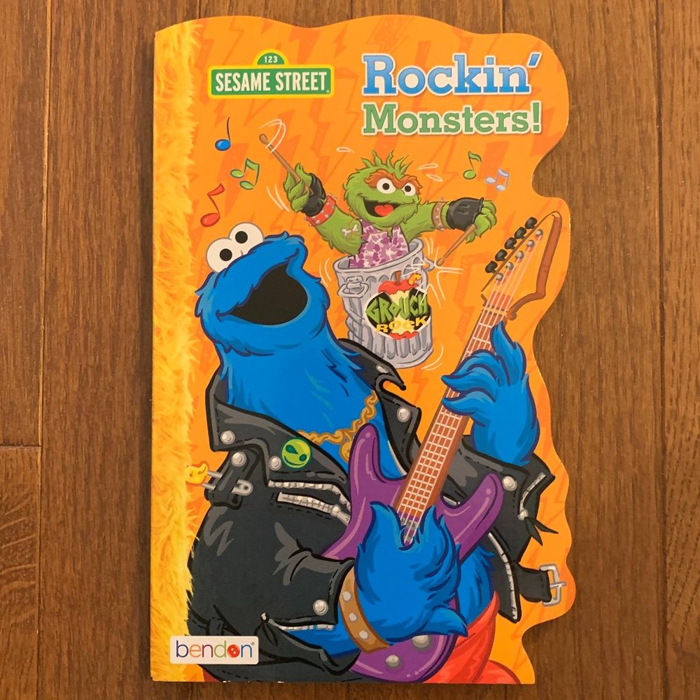 New Sesame Street Rockin' Monsters! Hardcover Board Book